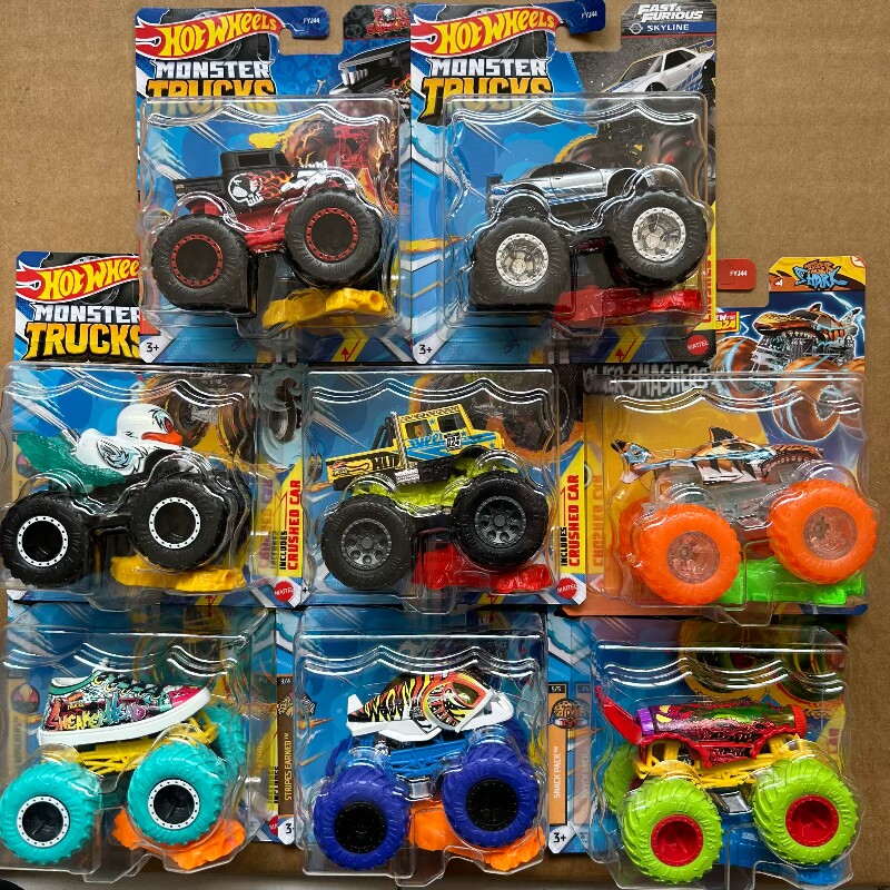Hot Wheels Car Monster Trucks - 2026年ホットウィール純正モンスタートラック ボーンシェイカー マッスルオフロード ダイキャストコレクタブルモデルカー 大人向けコレクター向けおもちゃ