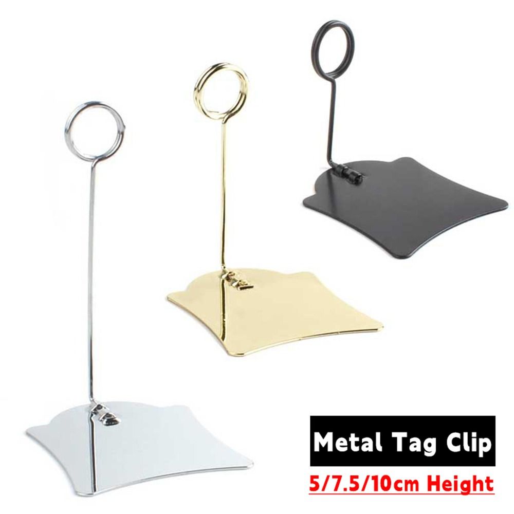 Pop Display Shelf - 多機能金属素材メタルポップクリップサインホルダーディスプレイスタンド値札ホルダー多目的フォトクランプオフィス用