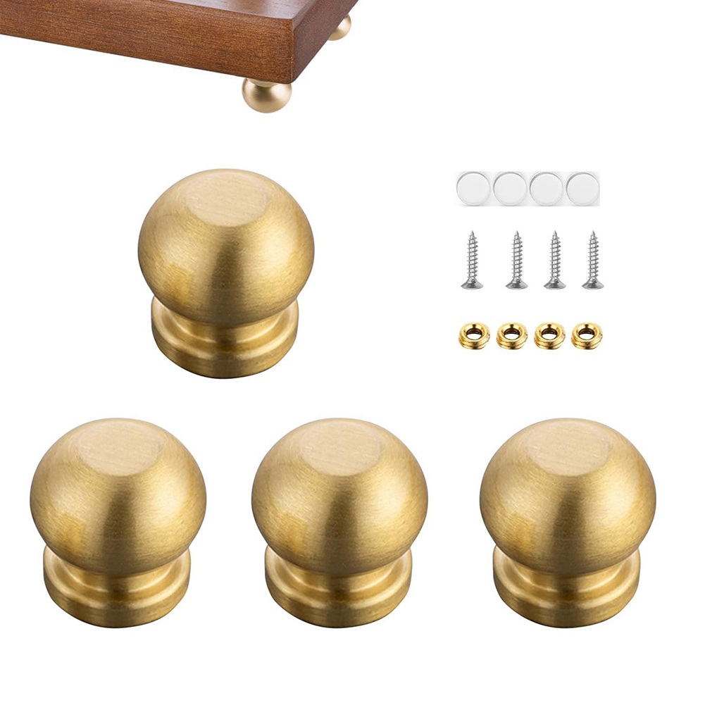 真鍮製ボードフィート4個セット：カッティングボード、サービン - Display Risers Set のレビューと価格
