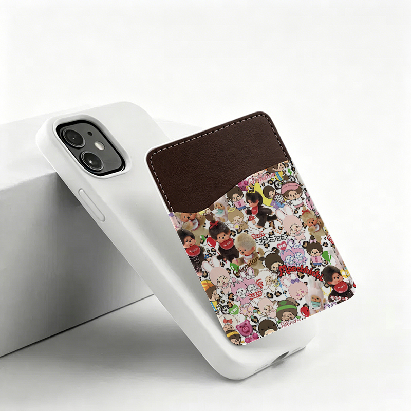 モンチッチ スマホ財布 男女兼用 PUレザー製 スマホ背面用 - Card Top Loader のレビューと価格