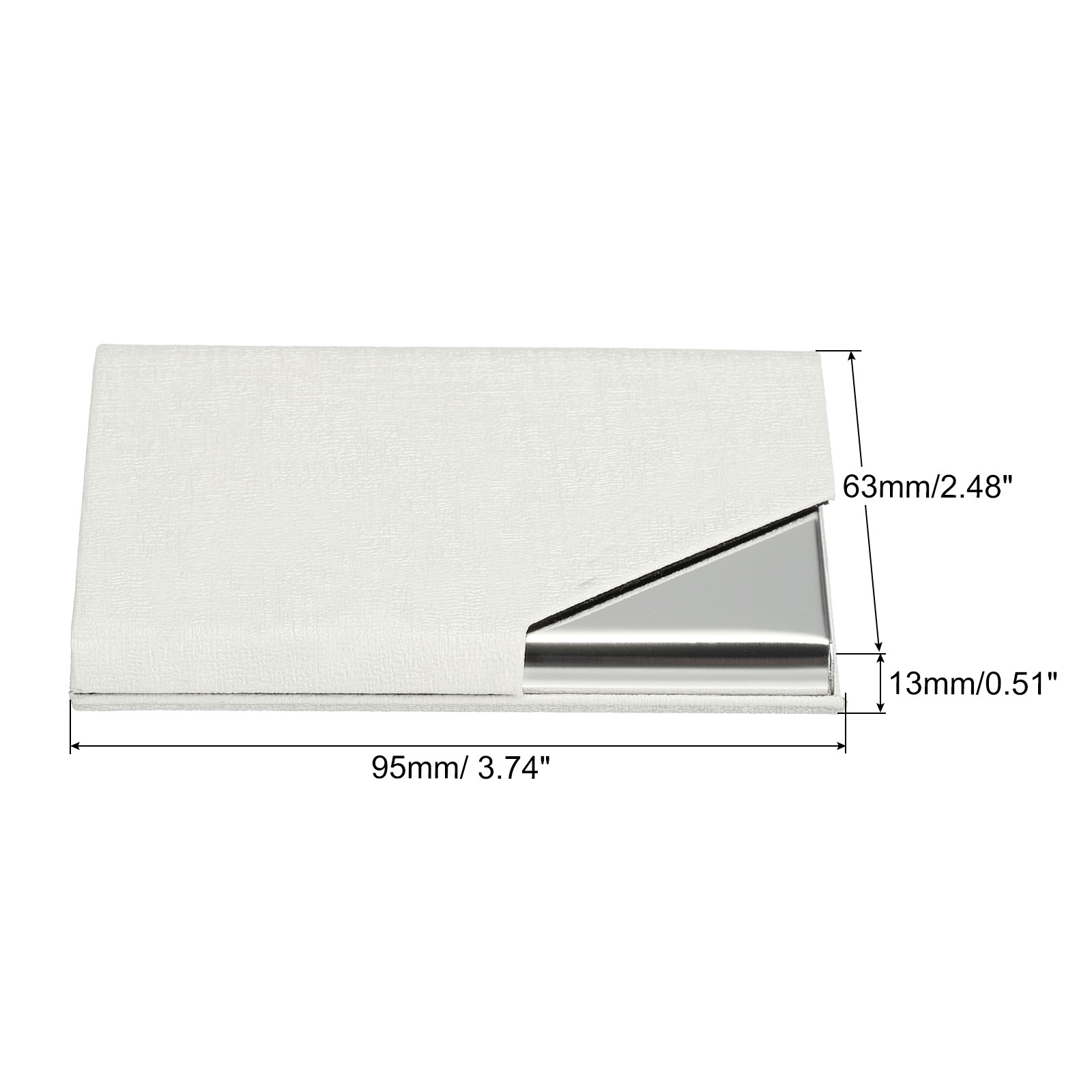 1/2 個名刺ホルダー PU レザーフリップスリム名刺プロテ - Card Top Loader のレビューと価格