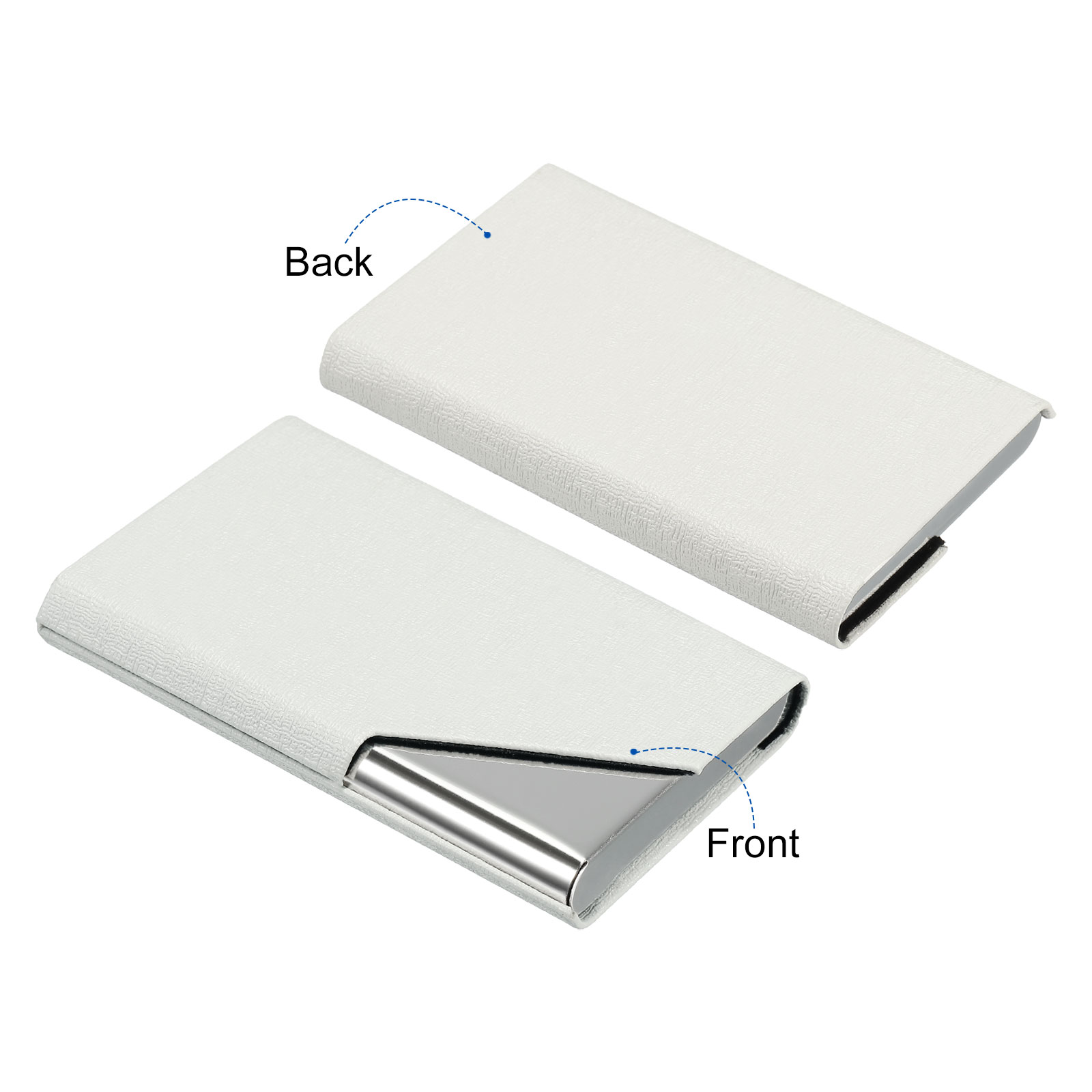 1/2 個名刺ホルダー PU レザーフリップスリム名刺プロテ - Card Top Loader のレビューと価格