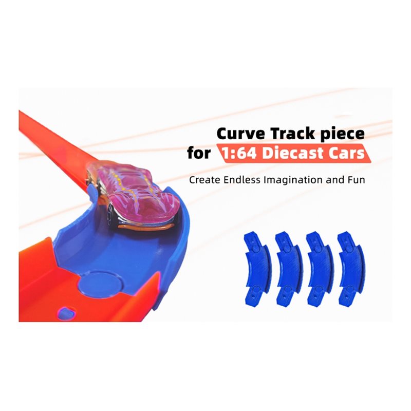 AINY-For 1:64 車両用 4個入り 45 °    - Hot Wheels Car Track Sets のレビューと価格