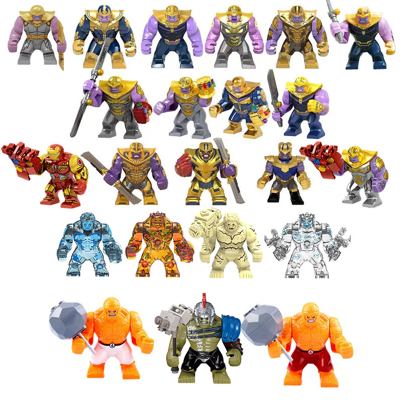 マーベルのスーパーヒーローキャラクター、サノス、ストーンマン - Lego Minifigure Holder のレビューと価格