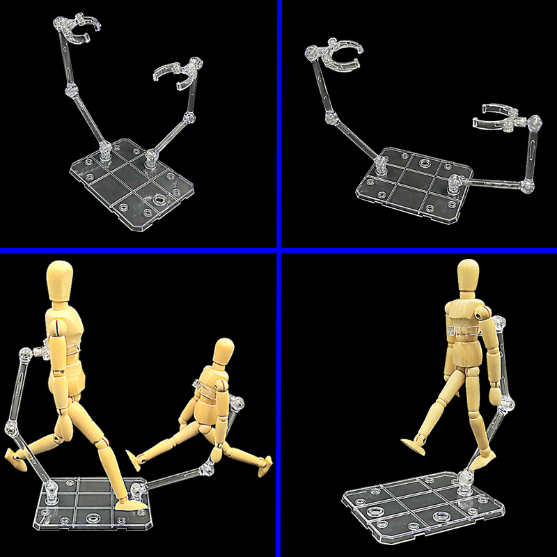 PVCロボットスタンド,おもちゃホルダー,柔軟なスタンド,デ - Action Figure Stand のレビューと価格
