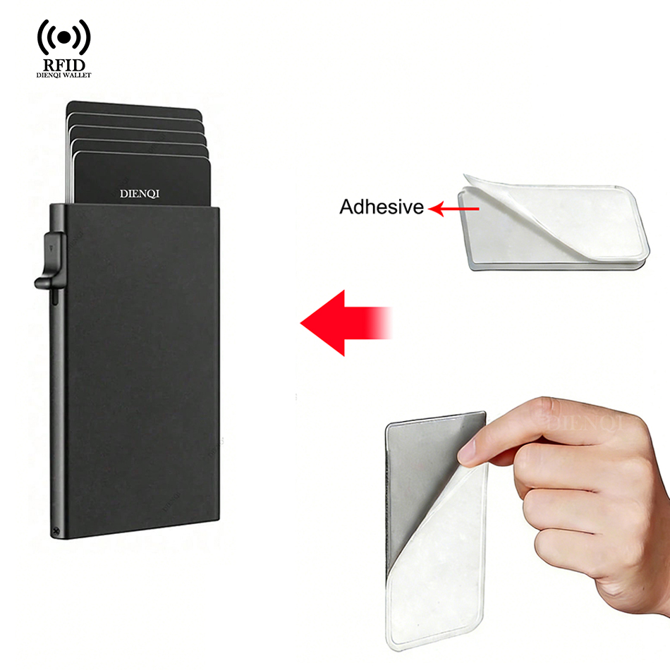 RFID ビジネスクレジットカードホルダー男性財布スリム薄型 - Card Top Loader のレビューと価格