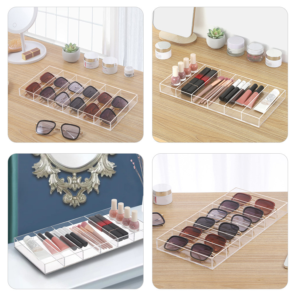 透明アクリル製サングラストレイ 6グリッド サングラスオーガ - Display Case Acrylic のレビューと価格