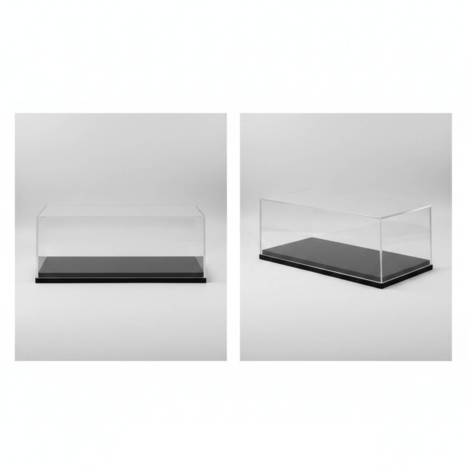黒い台座付きアクリルディスプレイケース 防塵クリアディスプレ - Display Case Acrylic のレビューと価格